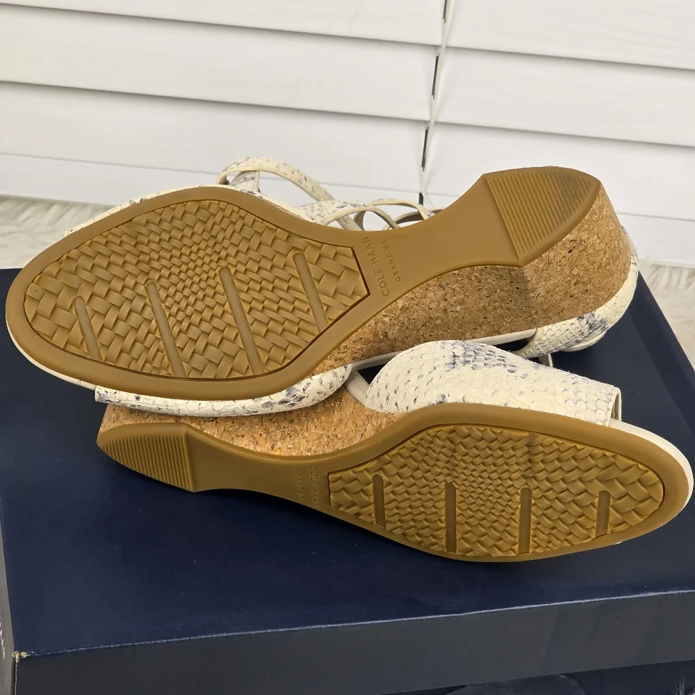 Cole Haan Cream Wedge Shoes